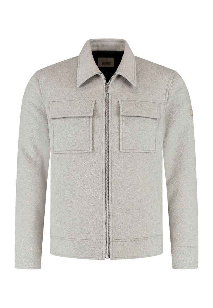 Dstrezzed Colton Wool Jacket in Ghost Grey | Buster McGee Daylesford
