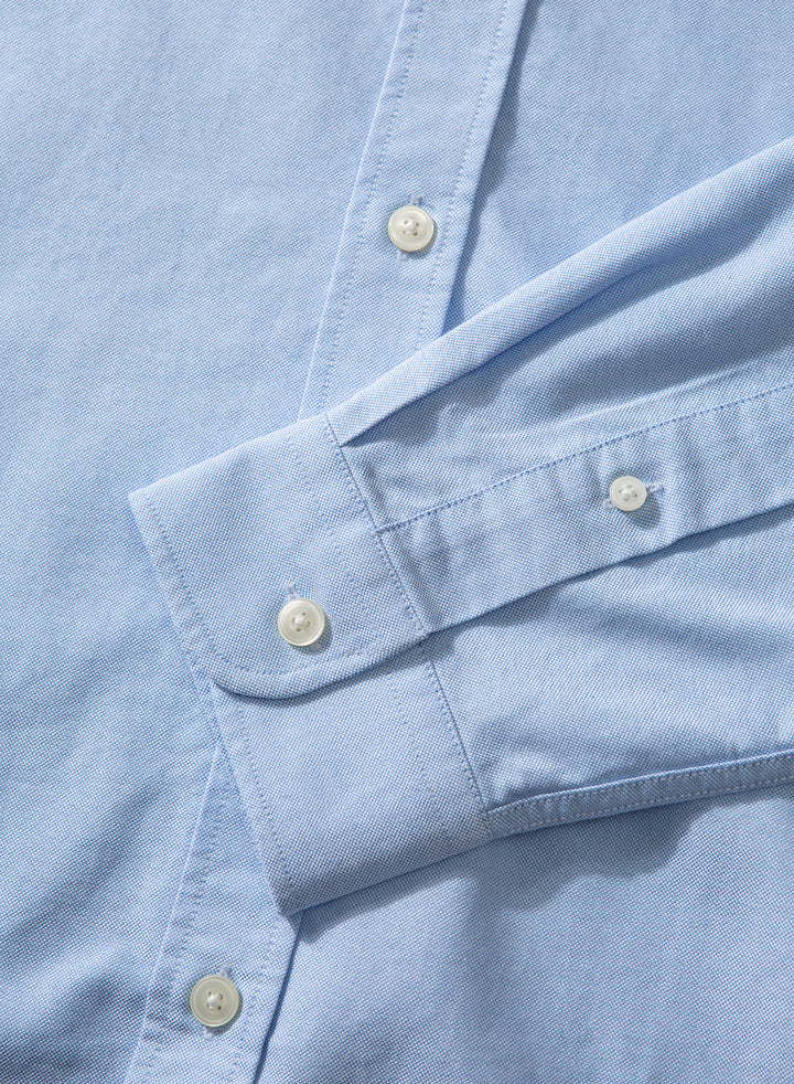 Edmmond Studios Duck Shirt Oxford in Plain Light Blue | Buster McGee