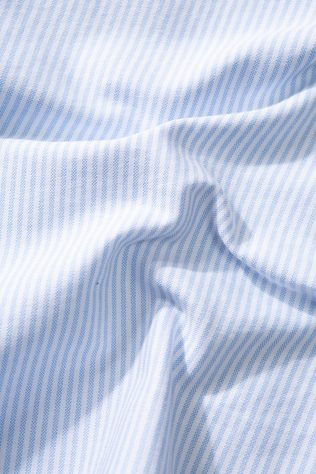 Edmmond Duck Striped Shirt in Plain Light Blue