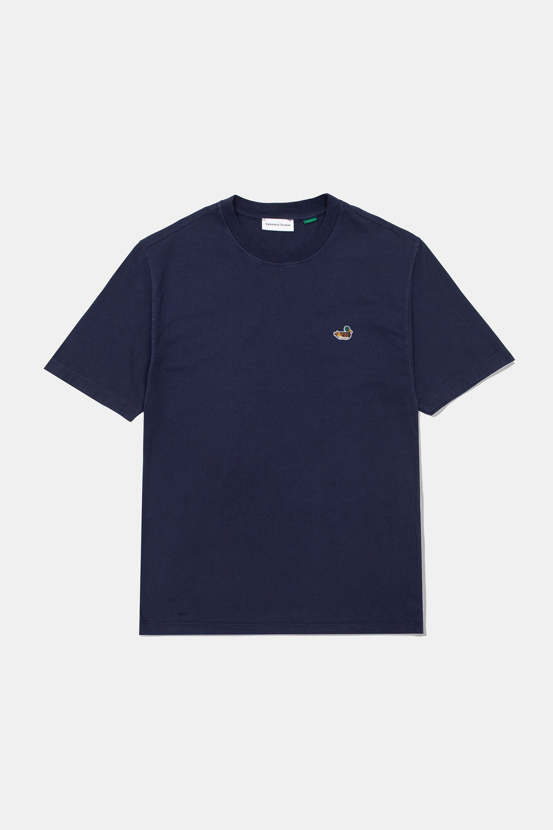 Edmmond Duck Patch Tee in Plain Navy (FW26) | Buster McGee