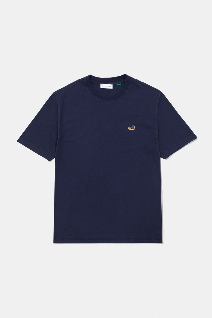 Edmmond Duck Patch Tee in Plain Navy (FW26) | Buster McGee