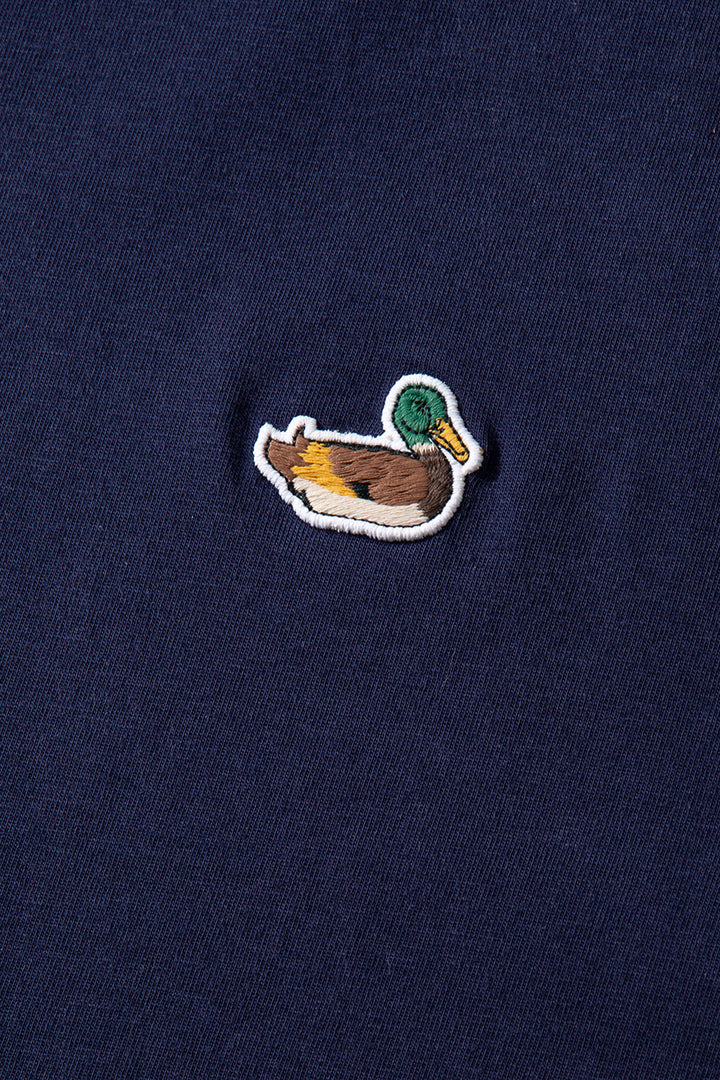 Edmmond Duck Patch Tee in Plain Navy (FW26)