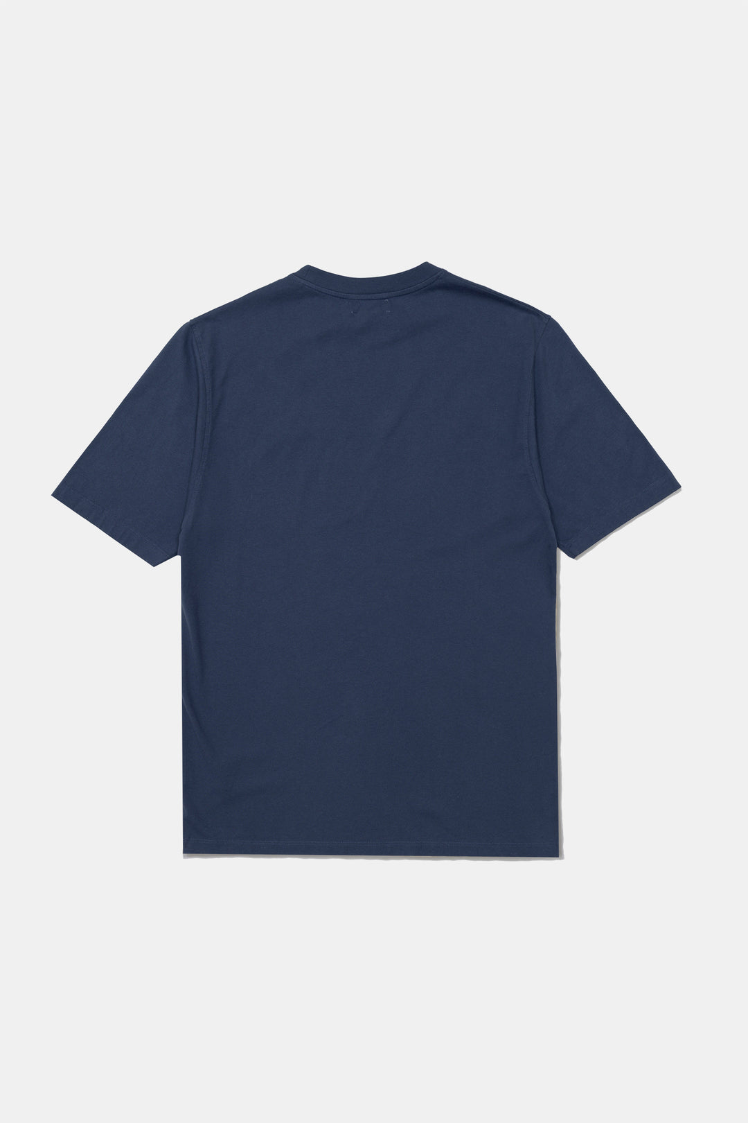 Edmmond Studios Domino Printed Tee in Plain Dark Blue | Buster McGee