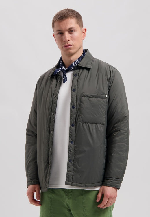 DSTREZZED Colter Padded Overshirt in Beluga | Buster McGee