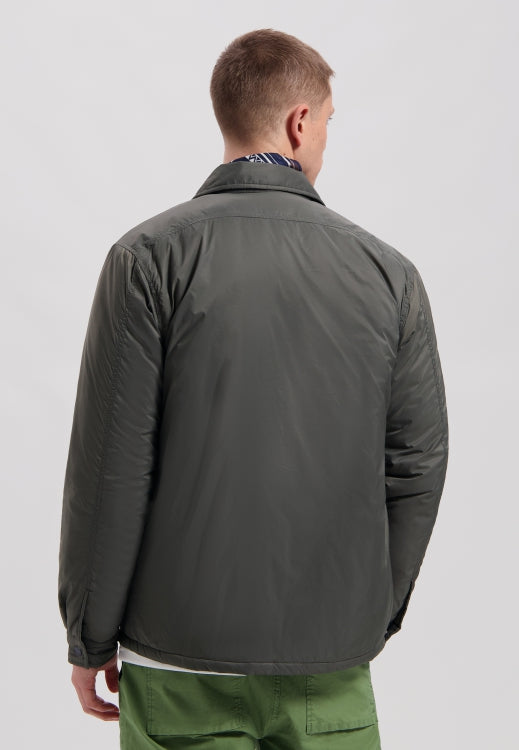 DSTREZZED Colter Padded Overshirt in Beluga | Buster McGee