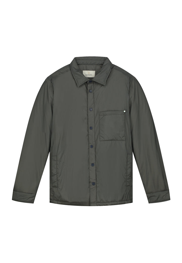 DSTREZZED Colter Padded Overshirt in Beluga | Buster McGee