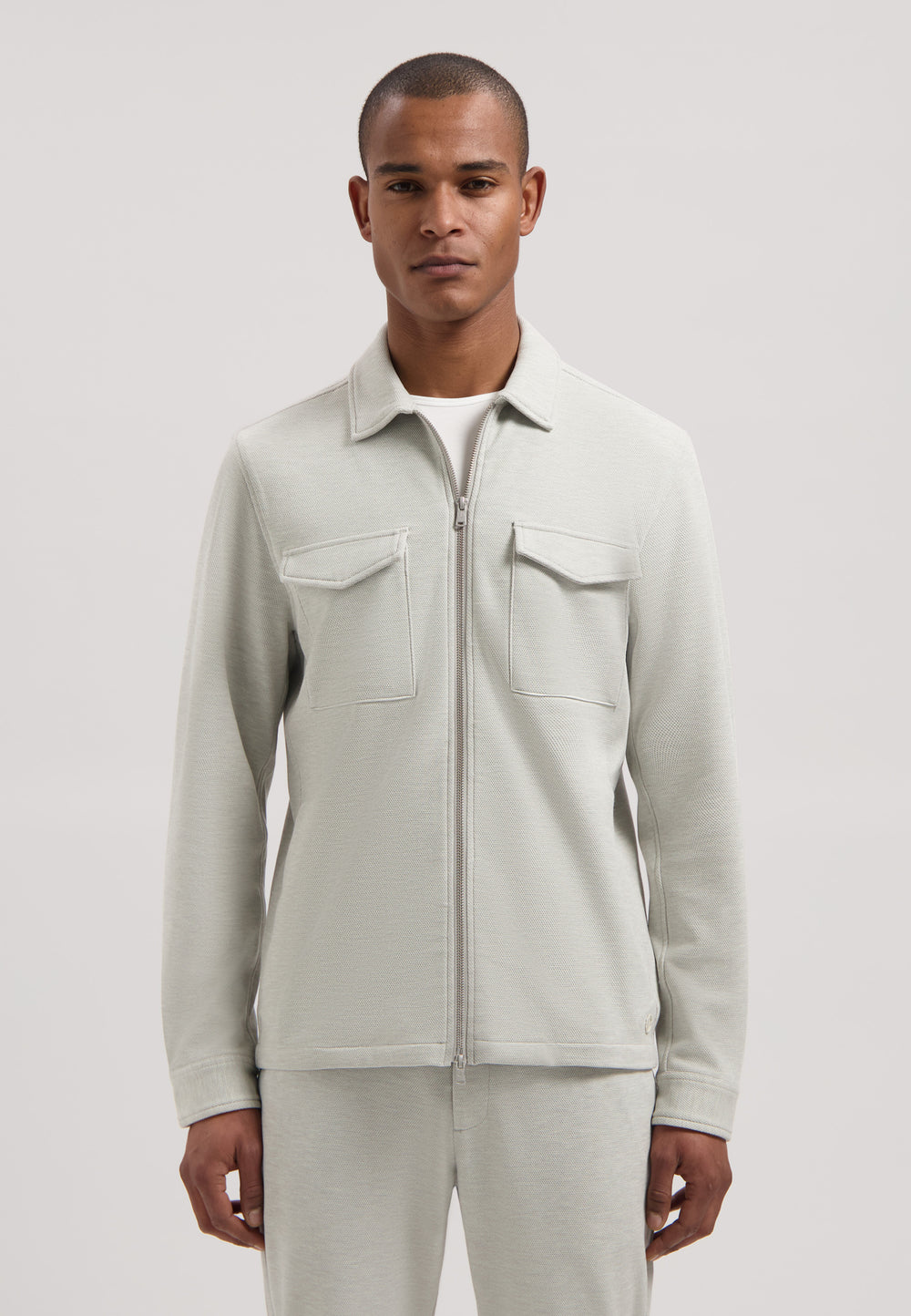 Dstrezzed Pike Overshirt in Ghost Grey | Buster McGee