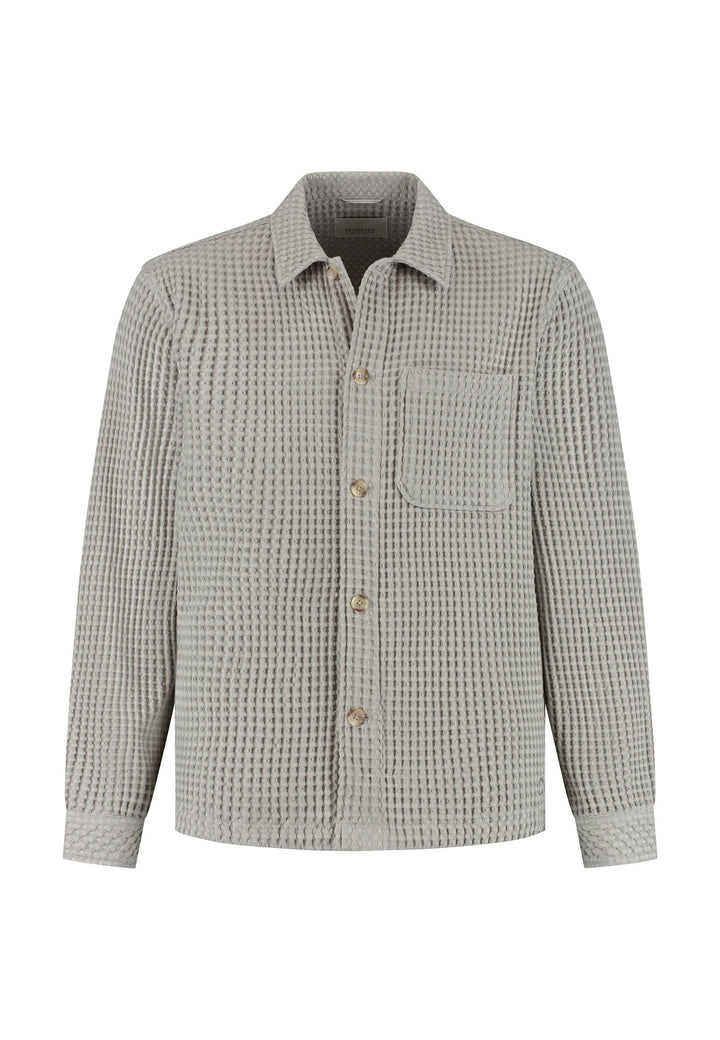 Dstrezzed Lino Overshirt in Ghost Grey | Buster McGee