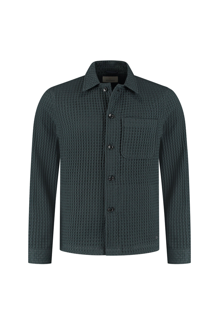Dstrezzed Lino Overshirt in Forest River | Buster McGee Daylesford