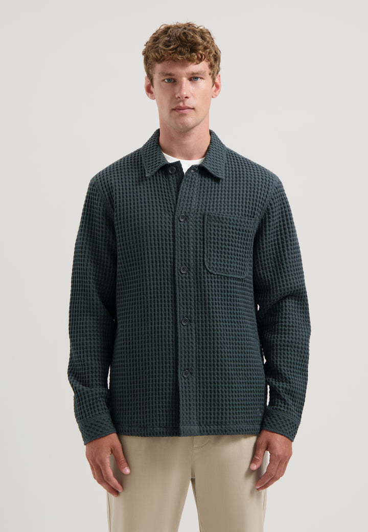 Dstrezzed Lino Overshirt in Forest River | Buster McGee Daylesford