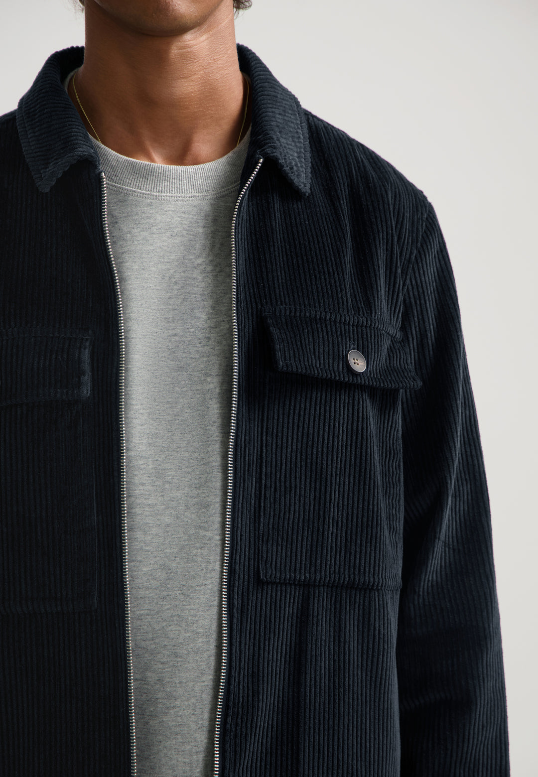 Dstrezzed Vaso Overshirt in Dark Navy | Buster McGee Daylesford