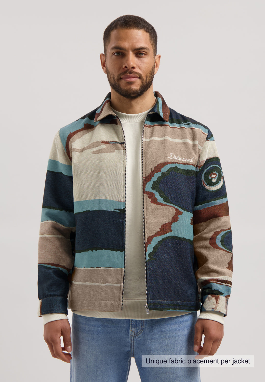 Dstrezzed Carter Jacket in Blue Fusion | Buster McGee
