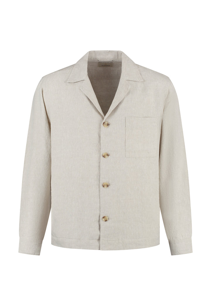 Dstrezzed Pierce Overshirt in Sand Melange | Buster McGee