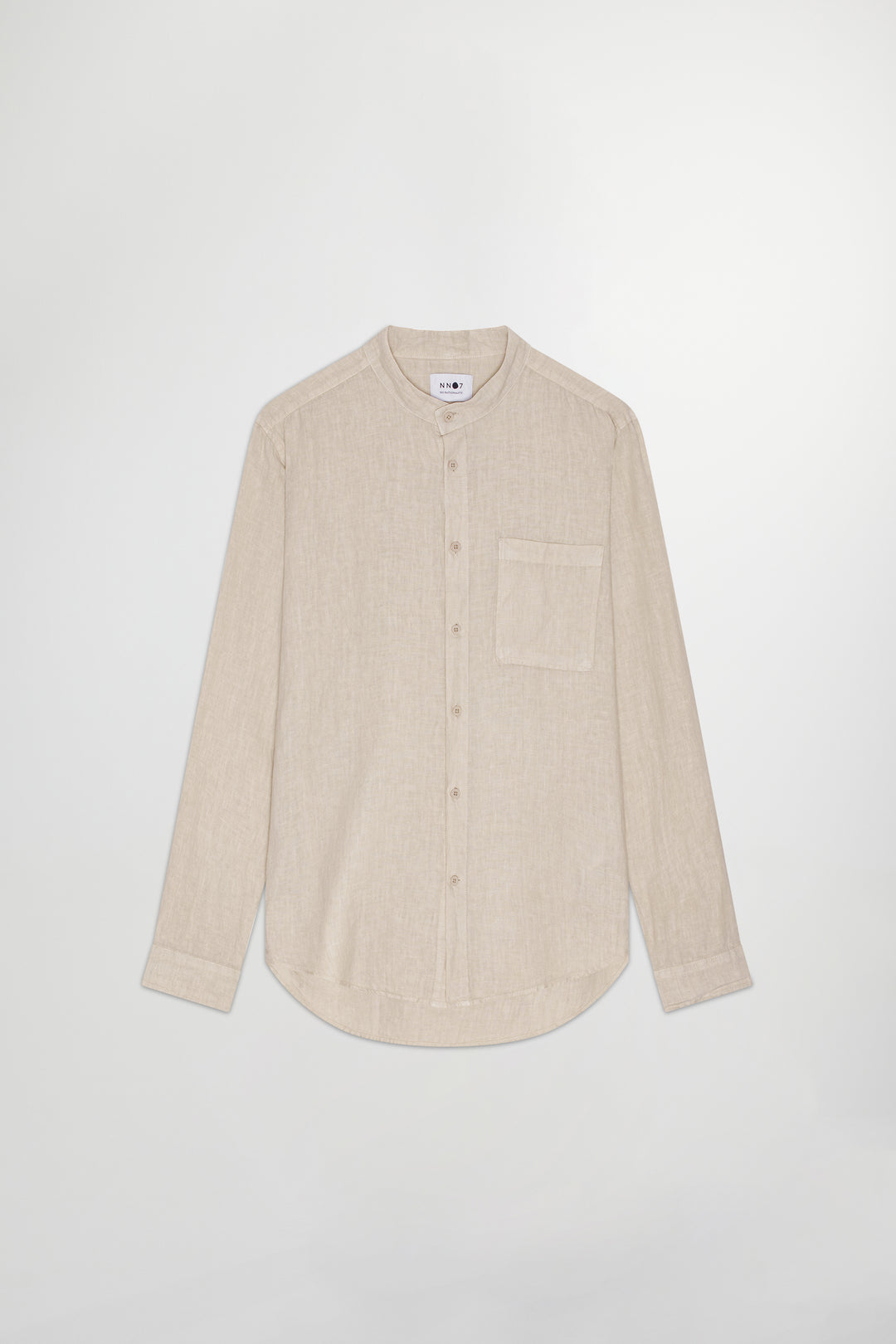 NN07 Eddie 5706 Linen LS Shirt in Oat | Buster McGee