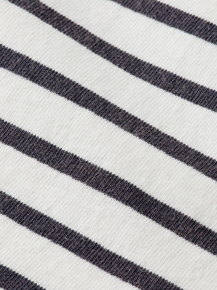 Scotch &amp; Soda Breton Striped Longsleeve Tee Shirt in Blue White Stripe