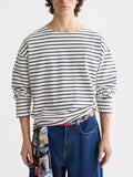 Scotch & Soda Breton Striped Longsleeve Tee Shirt in Blue White Stripe