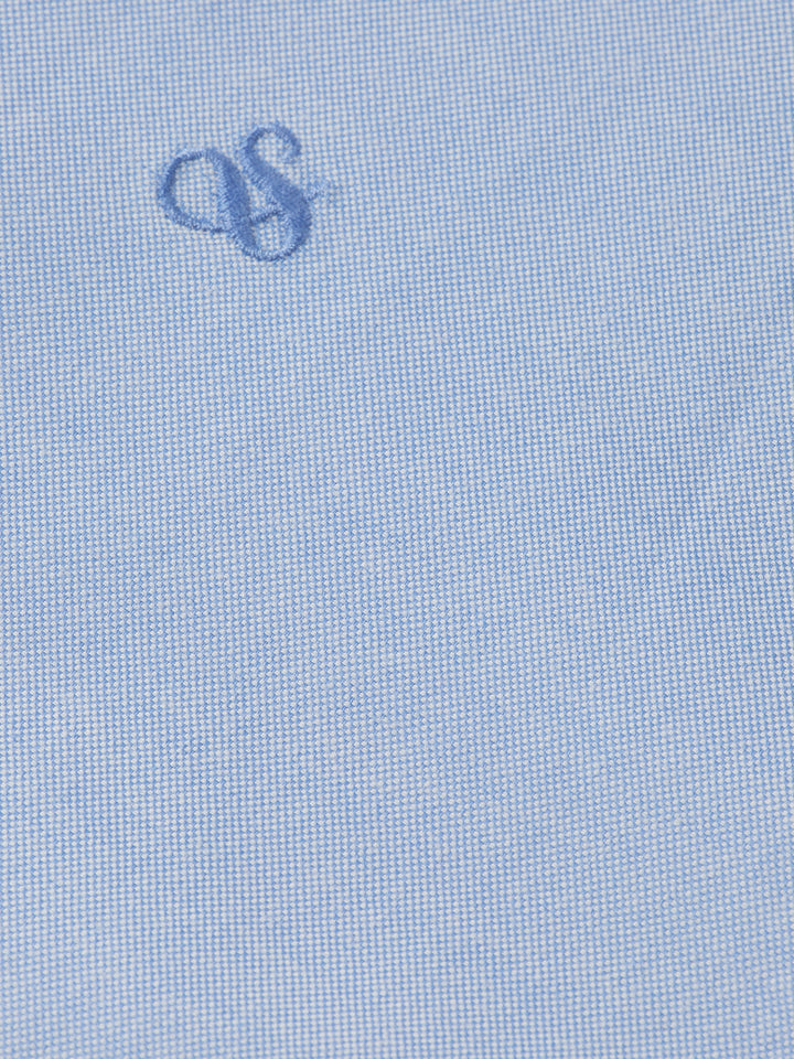 Scotch &amp; Soda Seasonal CORE Oxford Solid Shirt in Blue Bonnet