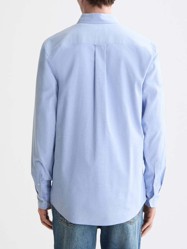 Scotch &amp; Soda Seasonal CORE Oxford Solid Shirt in Blue Bonnet