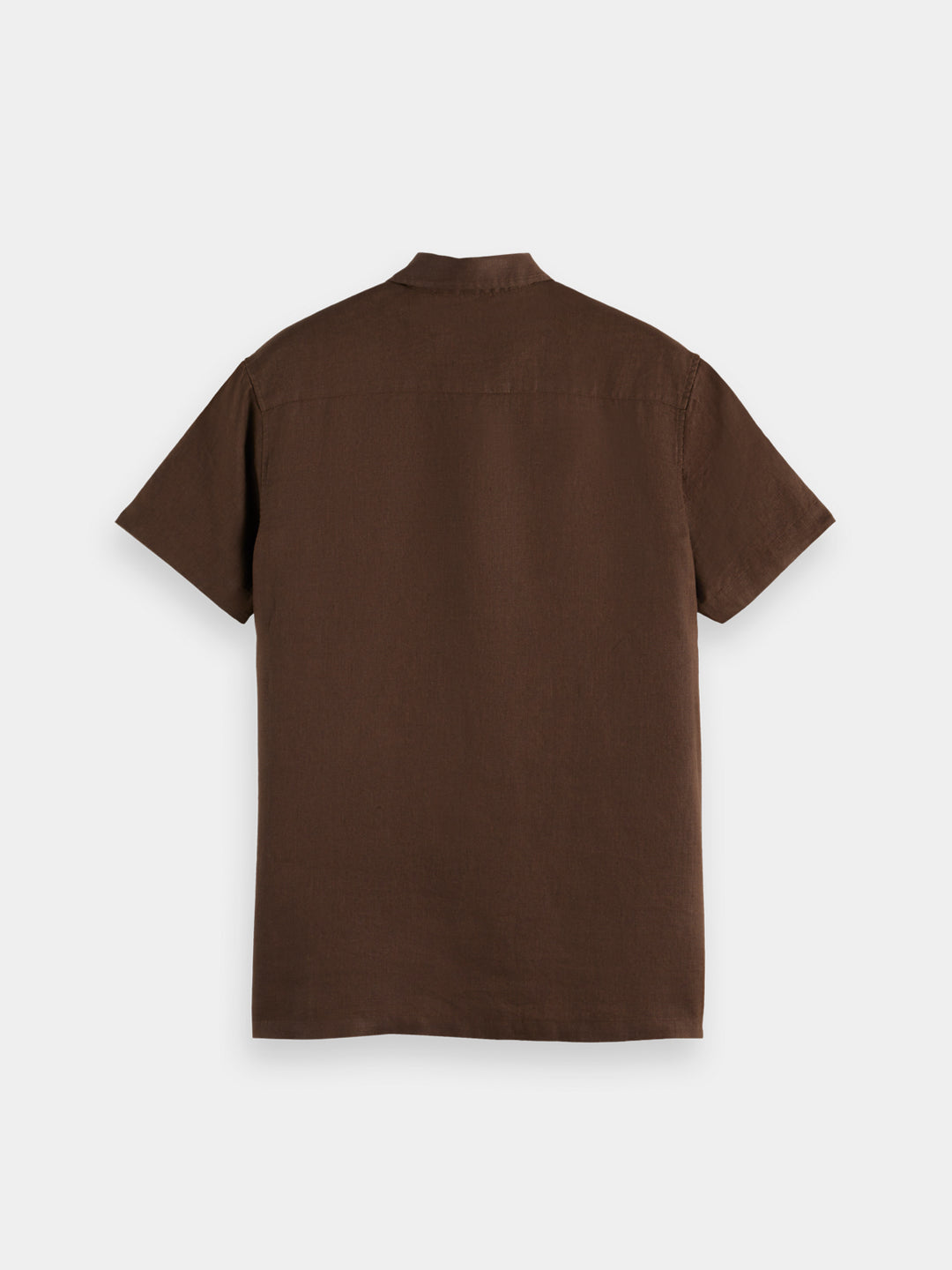 Scotch &amp; Soda Regular Fit SS Linen Shirt in Demitasse