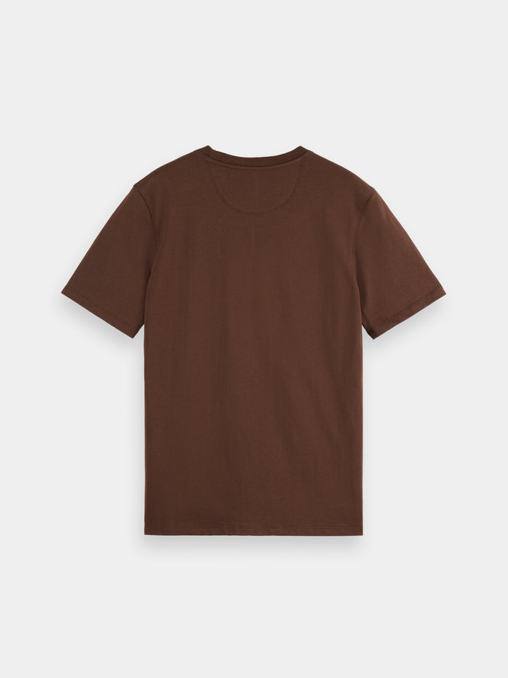 Scotch &amp; Soda Seasonal CORE Logo Tee Shirt in Demitasse