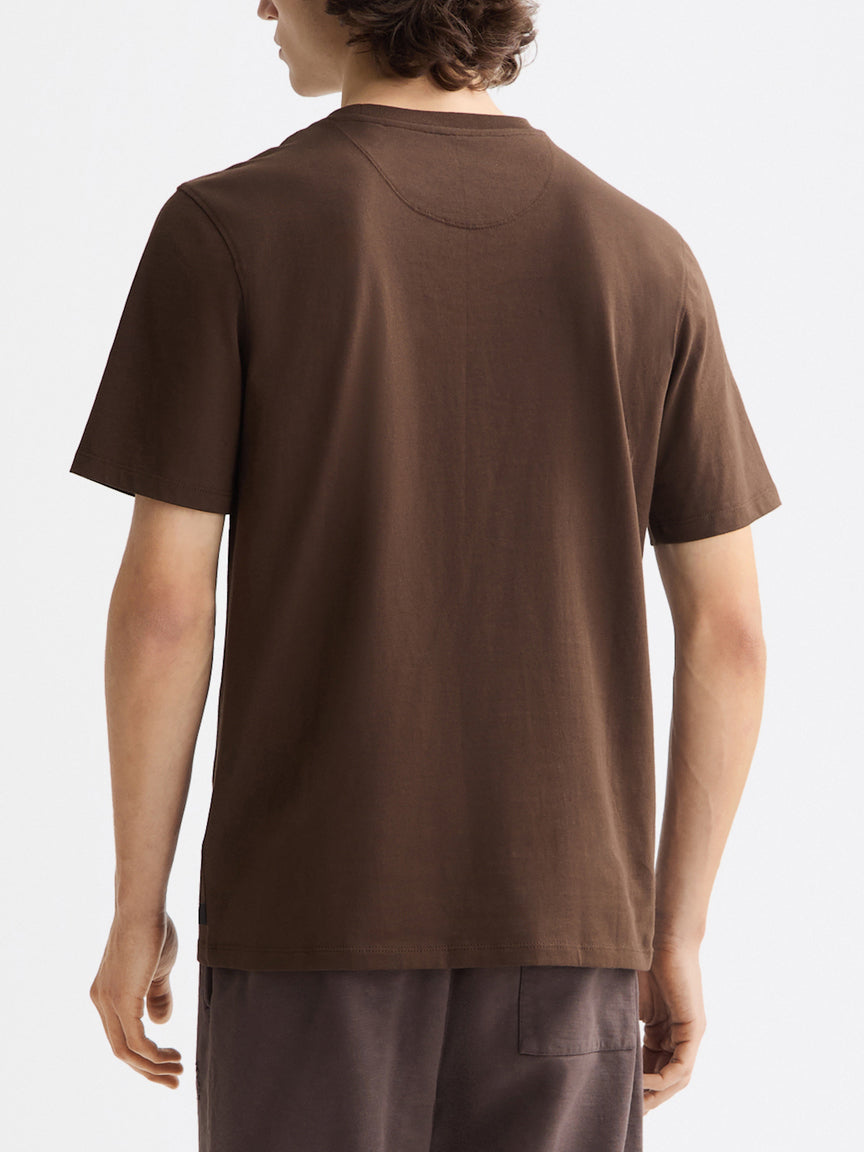 Scotch &amp; Soda Seasonal CORE Logo Tee Shirt in Demitasse