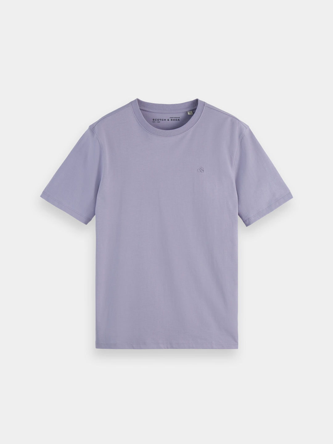 Scotch &amp; Soda Seasonal CORE Logo Tee Shirt in Lanquid Lavender