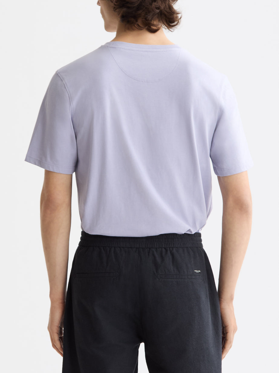 Scotch &amp; Soda Seasonal CORE Logo Tee Shirt in Lanquid Lavender