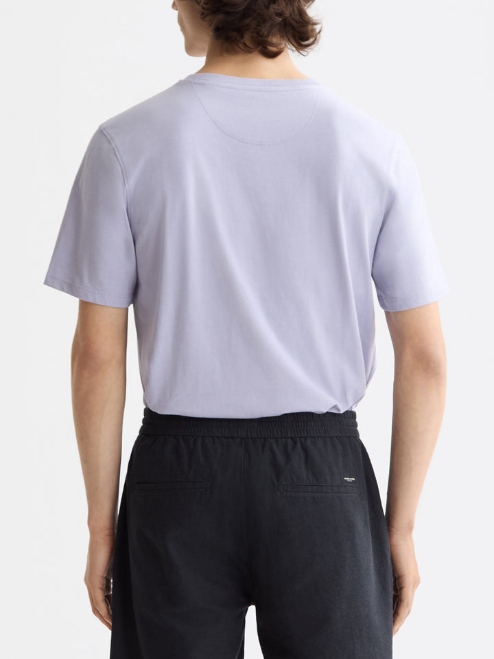 Scotch &amp; Soda Seasonal CORE Logo Tee Shirt in Lanquid Lavender