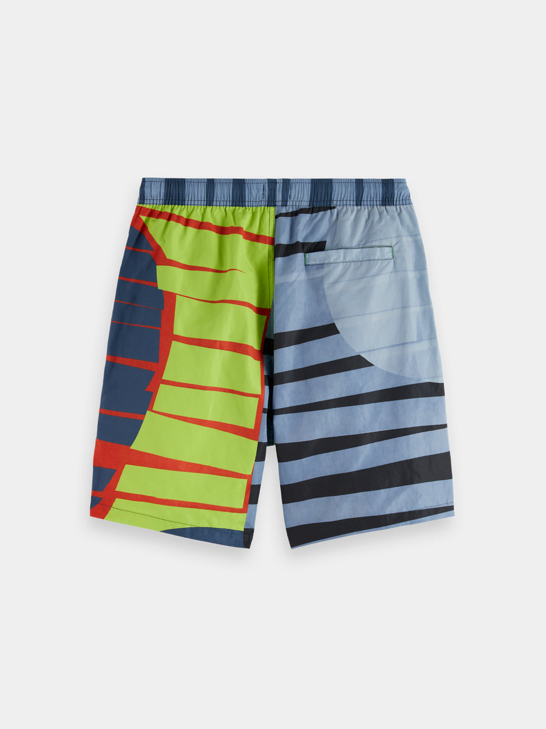 Scotch &amp; Soda Printed Mid-Length Swim Short in Art Dept Multicolour