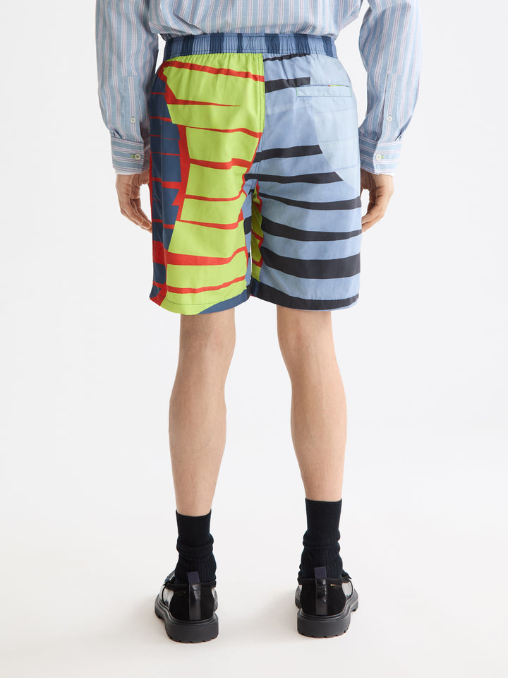 Scotch &amp; Soda Printed Mid-Length Swim Short in Art Dept Multicolour