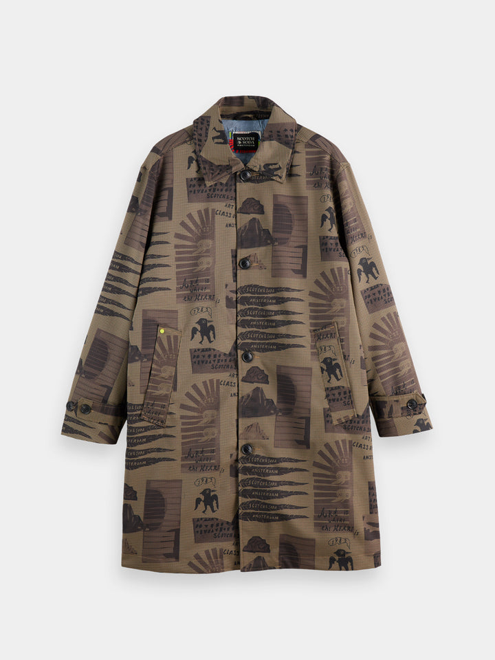Scotch & Soda Collage Car Coat in Collage Houndstooth | Buster McGee