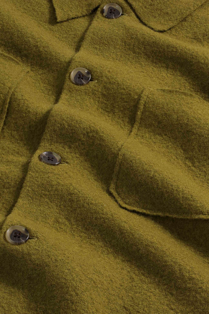 NN07 Jonas 6398 Boiled Wool Shirt in Firene | Buster McGee Daylesford