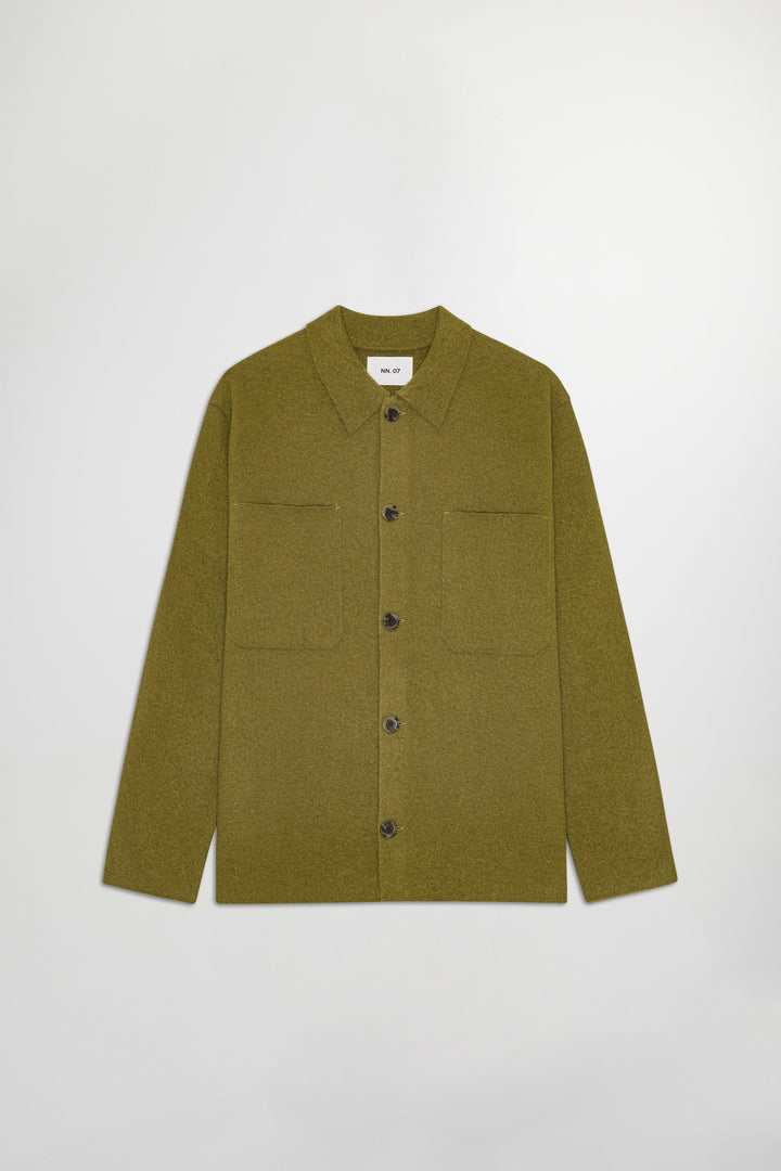 NN07 Jonas 6398 Boiled Wool Shirt in Firene | Buster McGee Daylesford