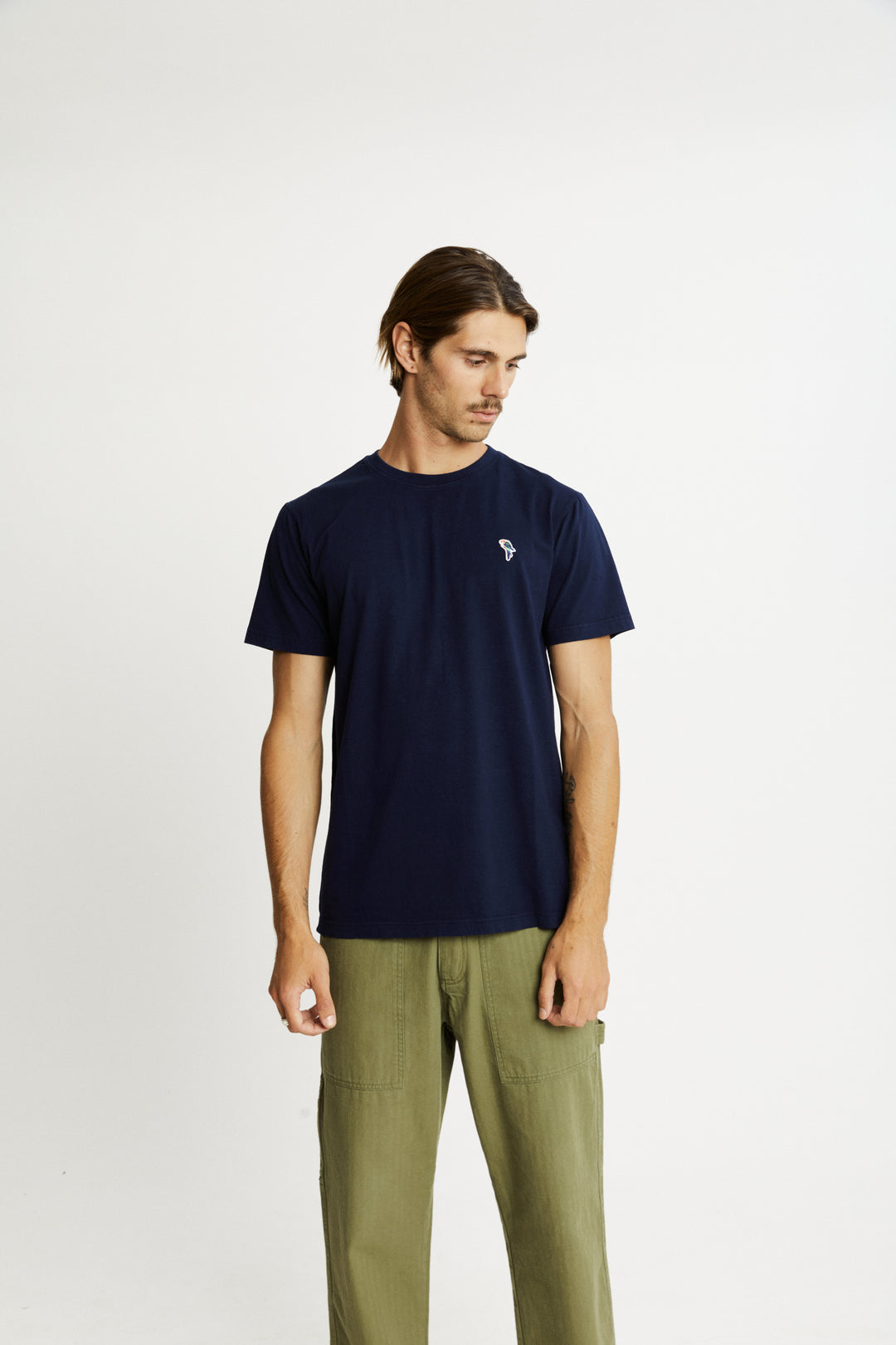 Mr Simple - Chapman Rosella Tee in Navy | Buster McGee Daylesford