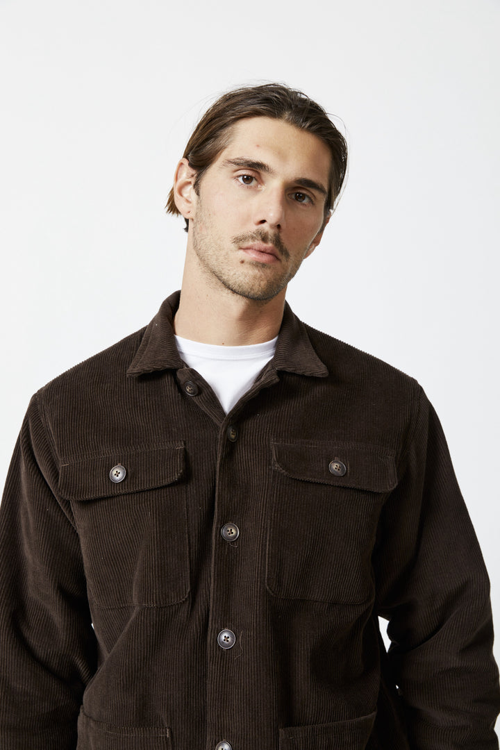 Mr Simple - Stockyard Sherpa Jacket in Cocoa | Buster McGee