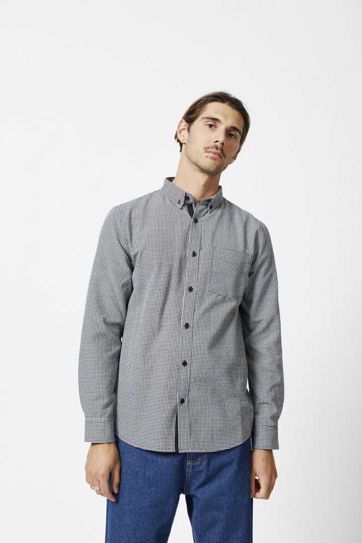 Mr Simple - Oxford Check Long Sleeve Shirt in Gingham | Buster McGee