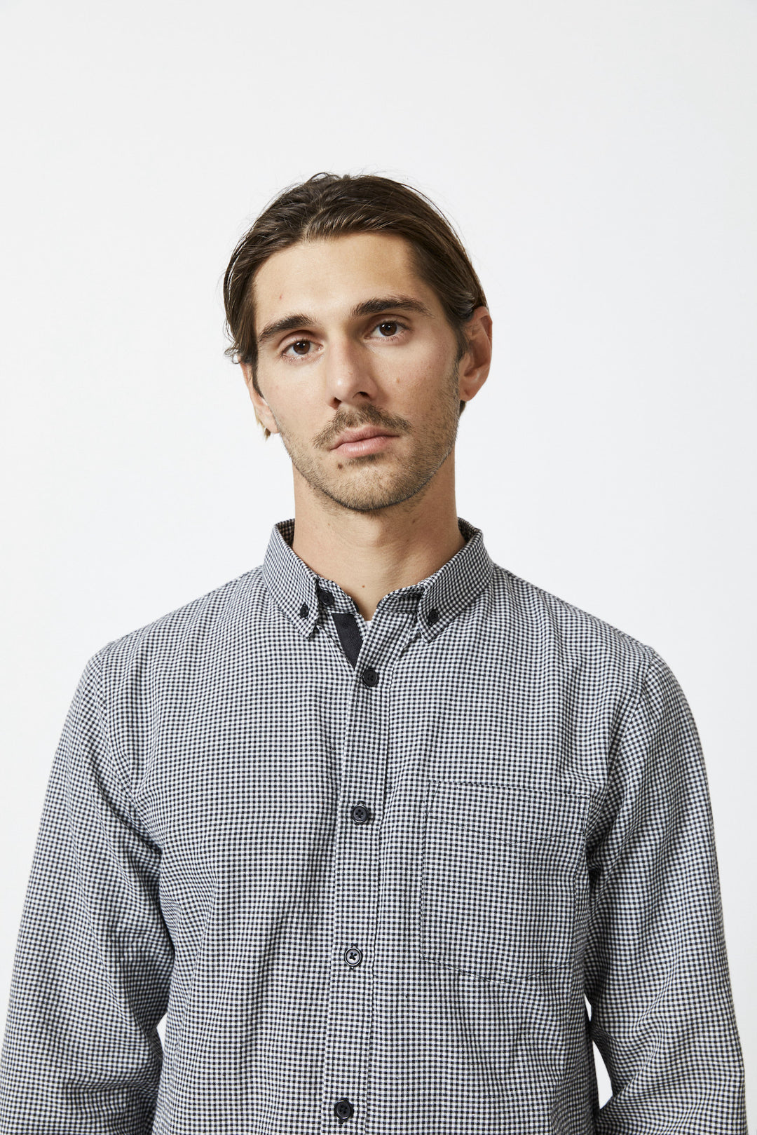 Mr Simple - Oxford Check Long Sleeve Shirt in Gingham | Buster McGee