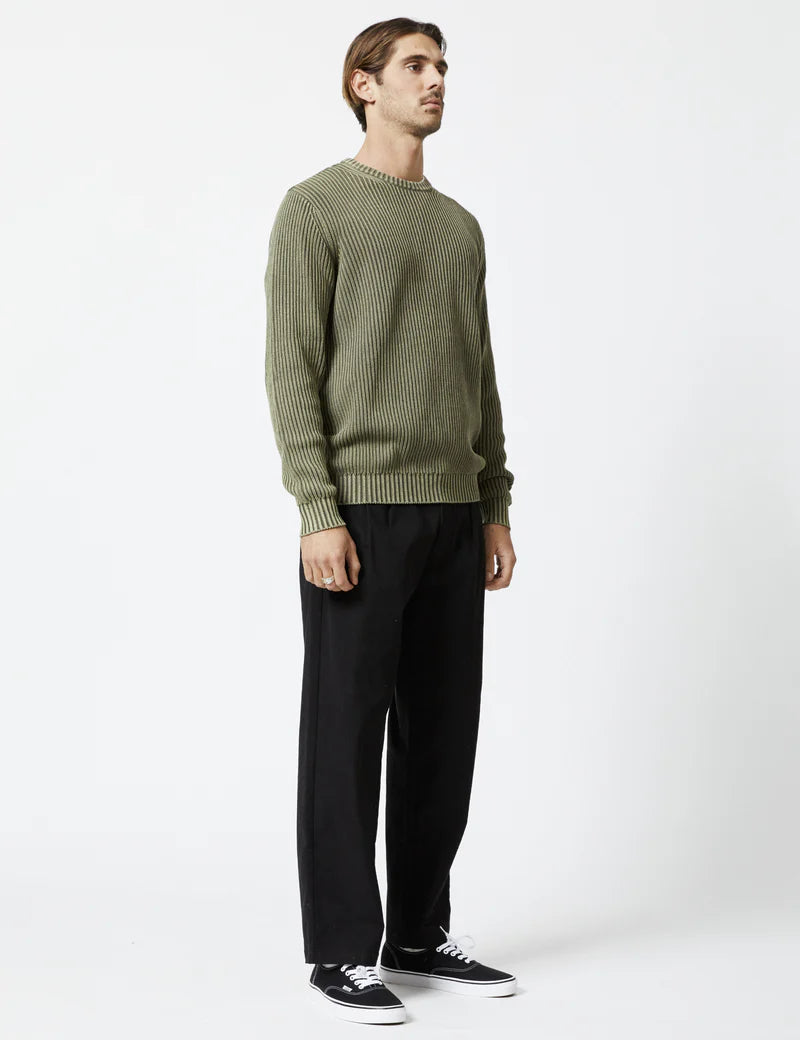 Mr Simple Fisher Chunky Knit in Fatigue | Buster McGee