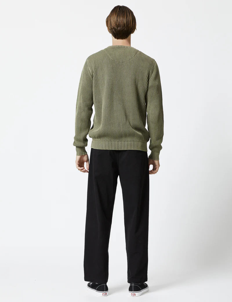 Mr Simple Fisher Chunky Knit in Fatigue | Buster McGee