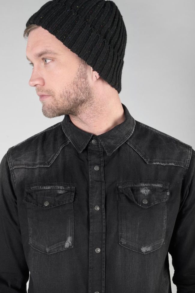 Juanito Denim Shirt in Faded Black | Buster McGee