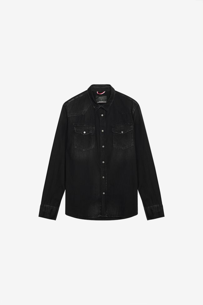 Juanito Denim Shirt in Faded Black | Buster McGee