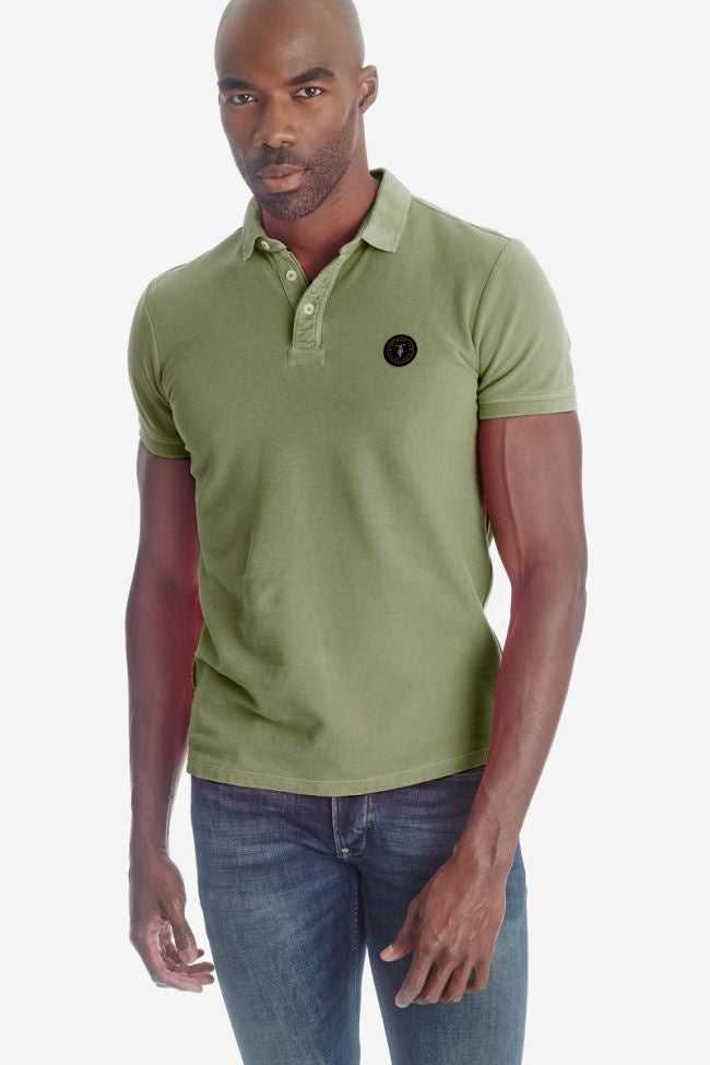 Le Temps des Cerises Dylon Men's Polo in Lizard | Buster McGee