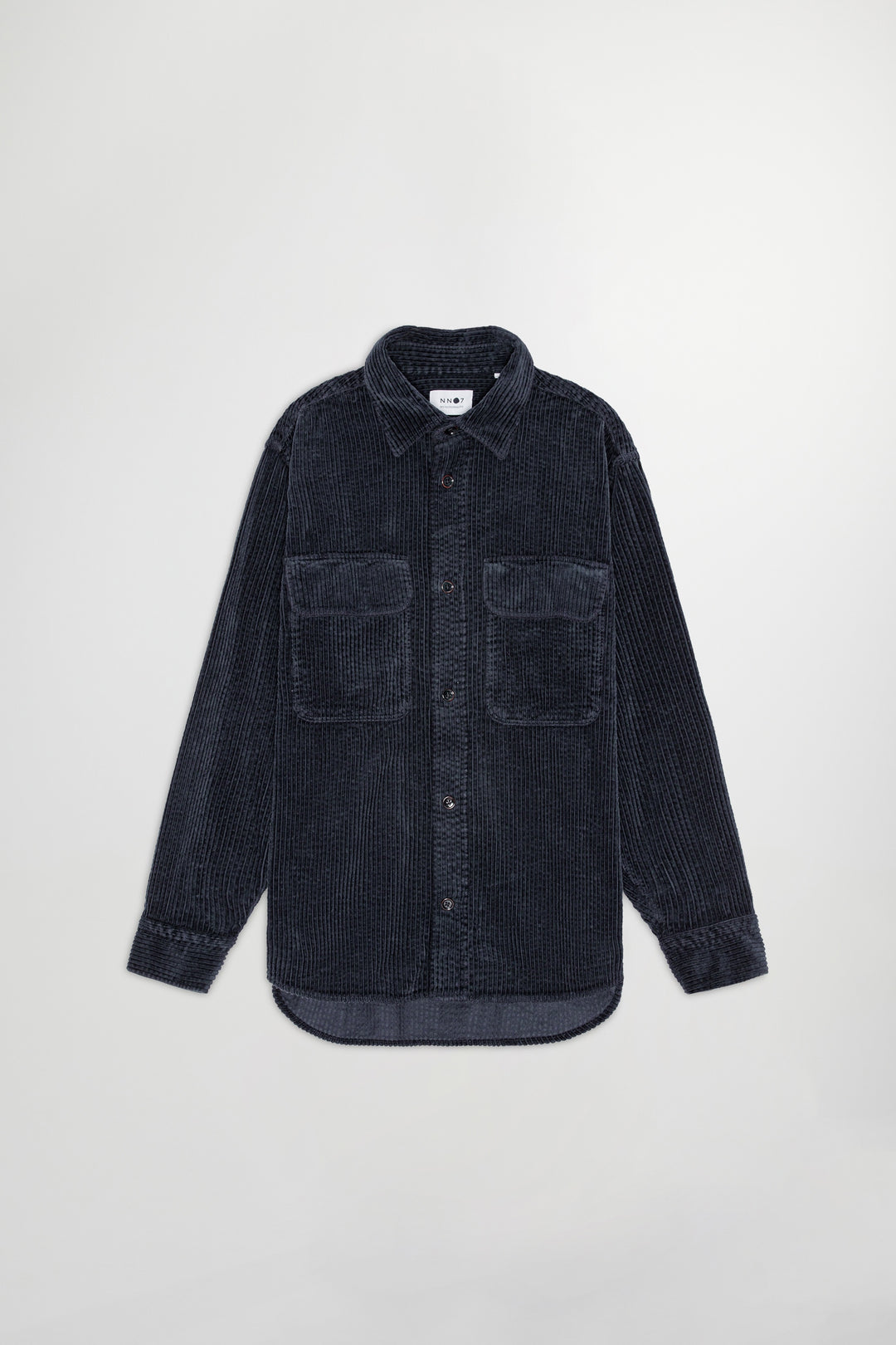 NN07 Folmer 1725 Classic Cord Overshirt in Navy Blue | Buster McGee