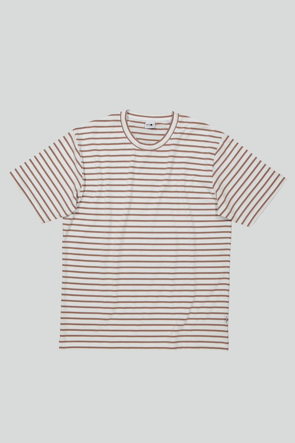 NN07 - Kurt SS 3461 Brown Stripe Tee | Buster McGee