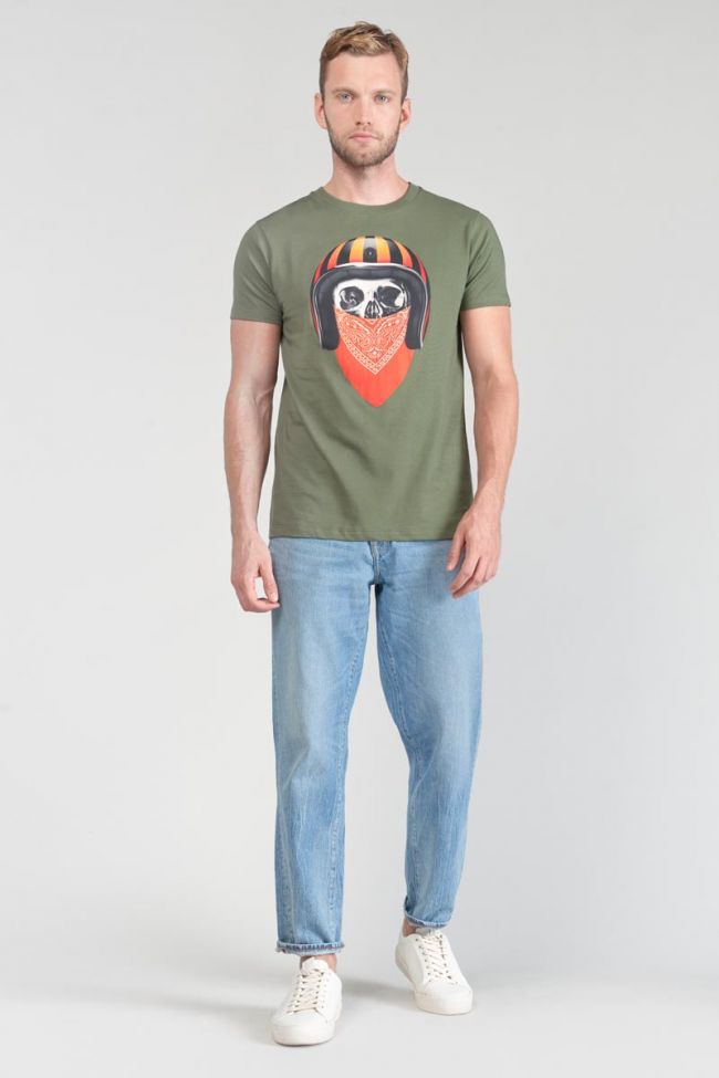 Le Temps des Cerises - Veigar Printed Tee in Leaf | Buster McGee