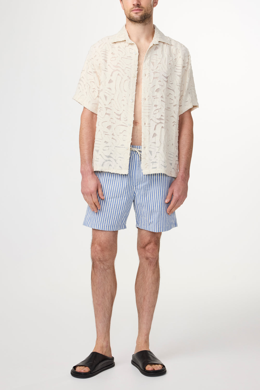NN07 Gregor Shorts 5246 in Blue Stripe