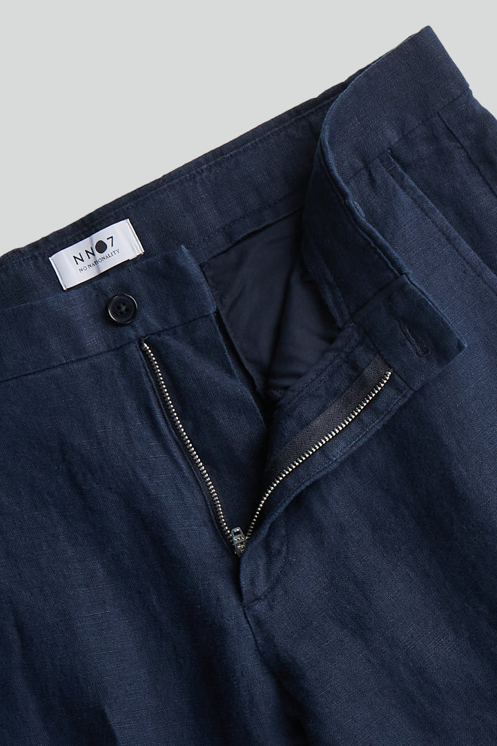 NN07 - Karl 1196 Linen Pants in Navy Blue | Buster McGee