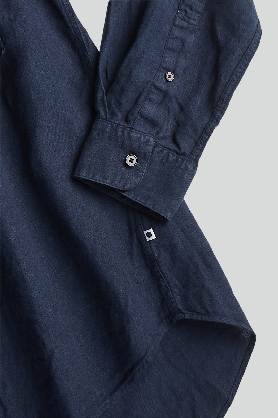 NN07 - Eddie 5706 Linen LS Shirt in Navy Blue | Buster McGee