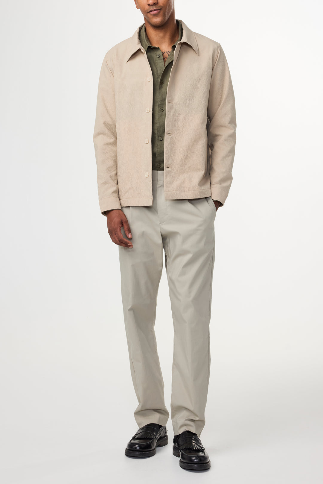 NN07 Bill 1680 Cotton Blend Pant in Fog