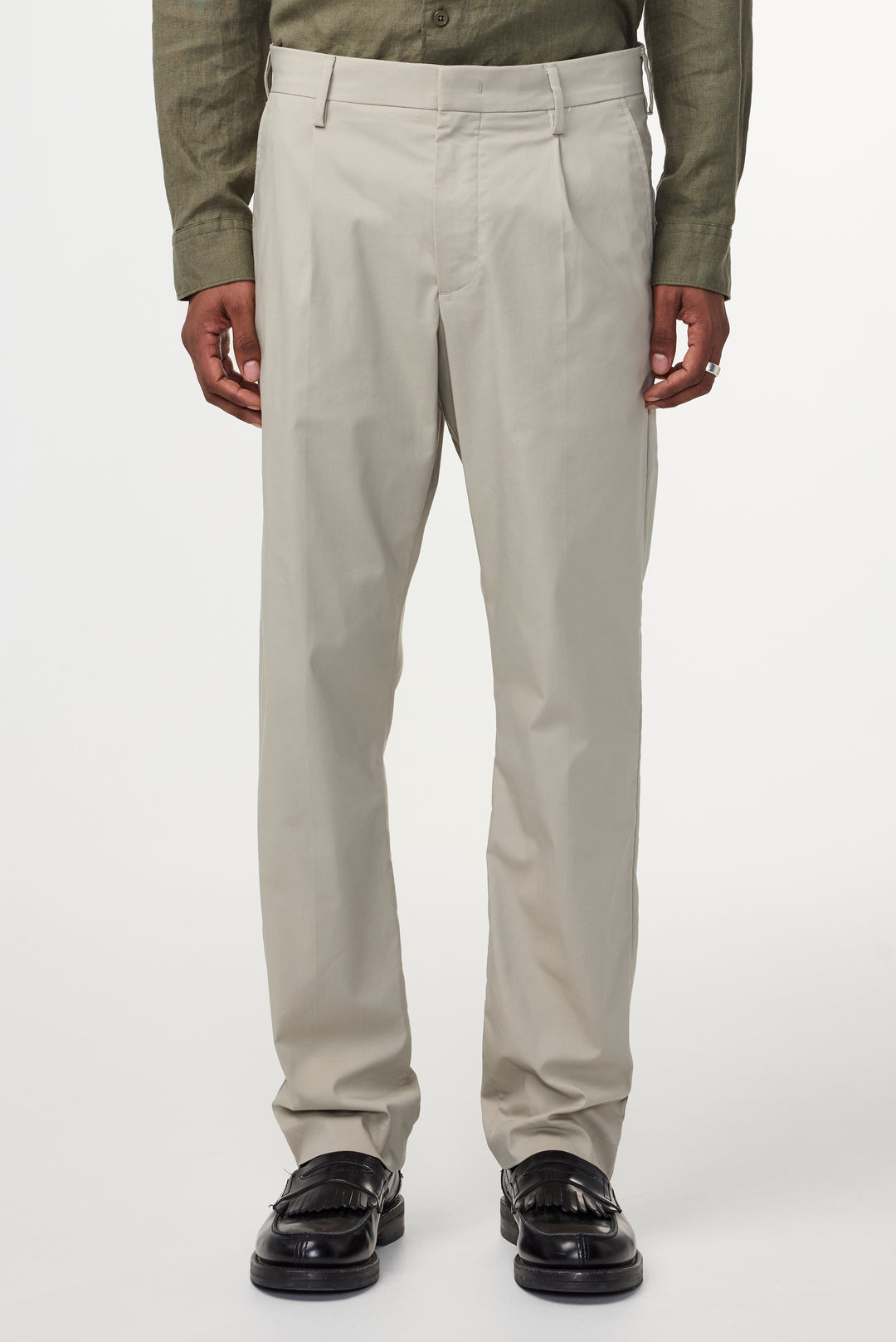 NN07 Bill 1680 Cotton Blend Pant in Fog | Buster McGee